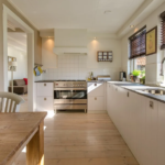 open lit kitchen